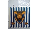 invID: 366148569 P-No: x58px1  Name: Cloth Hanging 16 x 16 with Blue Stripes and Lion Head Shield Pattern