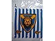 invID: 366148579 P-No: x58px1  Name: Cloth Hanging 16 x 16 with Blue Stripes and Lion Head Shield Pattern