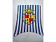 invID: 366152201 P-No: sailbb02  Name: Cloth Sail Main with Blue Stripes and Crown Shield Pattern