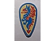 invID: 366581684 P-No: 2586p4c  Name: Minifigure, Shield Ovoid with Blue and Red Dragon on Yellow Background Pattern