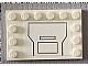 invID: 366821591 P-No: 6180pb039  Name: Tile, Modified 4 x 6 with Studs on Edges with Black Outline with Two Inner Rectangles Pattern (Sticker) - Set 7676