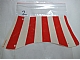 invID: 366952640 P-No: sailbb35  Name: Cloth Sail 31 x 14 Bottom Recurved with Red Stripes Pattern