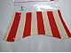 invID: 366952662 P-No: sailbb35  Name: Cloth Sail 31 x 14 Bottom Recurved with Red Stripes Pattern