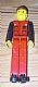 invID: 367793377 M-No: tech028  Name: Technic Figure Red Legs, Red Top with Black Pattern, Black Arms, Brown Hair