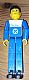 invID: 367794240 M-No: tech005  Name: Technic Figure Blue Legs, White Top with Blue Technic Logo, Blue Arms