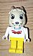 invID: 367800463 M-No: fab3d  Name: Fabuland Rabbit - Bonnie Bunny, Tan Head, Yellow Legs and Arms, White Top with Red Collar