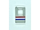 invID: 367953259 P-No: 4181p04  Name: Door 1 x 4 x 5 Train Left, Thin Support at Bottom with Red/White/Blue Stripe Pattern