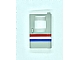 invID: 367953456 P-No: 4182p04  Name: Door 1 x 4 x 5 Train Right, Thin Support at Bottom with Red/White/Blue Stripe Pattern