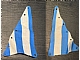 invID: 368491813 P-No: sailbb20  Name: Cloth Sail Triangular 15 x 22 with Blue Thick Stripes Pattern