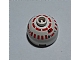 invID: 369471063 P-No: 553px1  Name: Brick, Round 2 x 2 Dome Top with Silver and Red Pattern (R5-D4) - 8 Arcs on Top