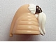 invID: 370224135 P-No: 92753pb01  Name: Minifigure, Headgear Head Top, SW Ceran Skull Top with White Ponytail Hair Ki-Adi-Mundi Pattern