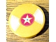 invID: 370310682 P-No: 14769pb050  Name: Tile, Round 2 x 2 with Bottom Stud Holder with Vinyl Record with Magenta Center and Star Pattern