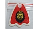 invID: 373974890 P-No: x375pb01  Name: Minifigure Cape Cloth, Round Lobes with Royal Knights Lion Head Pattern