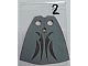 invID: 373978201 P-No: 522px3  Name: Minifigure Cape Cloth, Standard - Starched Fabric - 4.0cm Height with Dark Red and Dark Bluish Gray Sides with Dark Slashes Pattern (General Grievous)