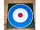 invID: 374152191 P-No: 10202pb002  Name: Tile 6 x 6 with Bottom Tubes with Blue Circle and Red Dot (British Roundel) Pattern (Sticker) - Set 10226