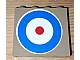 invID: 374152246 P-No: 60581pb052  Name: Panel 1 x 4 x 3 with Side Supports - Hollow Studs with Blue Circle and Red Dot (British Roundel) Pattern (Sticker) - Set 10226