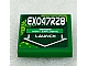 invID: 371905171 P-No: 3068pb0384  Name: Tile 2 x 2 with 'EXO47R28' and 'LAUNCH' Pattern (Sticker) - Set 8114