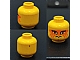invID: 374973781 P-No: 3626bpx57  Name: Minifigure, Head Black Eyelids, Nose Profile, and Chin Dimple, Orange Face Paint, Grin Pattern - Blocked Open Stud