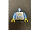 invID: 375082917 P-No: 973pb1521c01  Name: Torso Castle King Robe with Fur Trim and Gold Chain with Crown Pattern / Medium Blue Arms / Yellow Hands