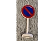 invID: 375161460 P-No: bb0305pb03  Name: Road Sign with Post, Round with No Parking Blue Pattern - Single Piece Unit