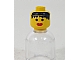 invID: 376068861 P-No: 3626bp40  Name: Minifigure, Head Female Black Hair Messy, Thick Red Lips Pattern - Blocked Open Stud