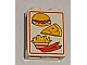 invID: 378086113 P-No: 4864bpx1  Name: Panel 1 x 2 x 2 - Hollow Studs with Hamburger, Pizza, Fries, and Sausages Pattern