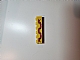 invID: 379249820 P-No: 3009pb006  Name: Brick 1 x 6 with Dark Pink Ribbon on Yellow Background Pattern (Sticker) - Sets 375-2 / 6075-2
