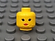 invID: 381585513 P-No: 3626bp02  Name: Minifigure, Head Female with Black Eyes with Thin Eyelashes, Red Lips, Closed Mouth (Standard Woman) Pattern - Blocked Open Stud