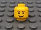 invID: 381585618 P-No: 3626bpb0405  Name: Minifigure, Head Male Reddish Brown Eyebrows, Open Lopsided Grin with Teeth, White Pupils Pattern - Blocked Open Stud