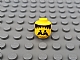invID: 381587108 P-No: 3626apb04  Name: Minifigure, Head Moustache, Stubble and Messy Hair Black Pattern - Solid Stud