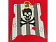 invID: 381801143 P-No: sailbb11  Name: Cloth Sail Square with Dark Gray Stripes, Skull and Crossbones Pattern, Damage Cutouts