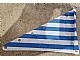 invID: 382191894 P-No: sailbb03  Name: Cloth Sail Triangular 14 x 22 with Blue Thin Stripes Pattern