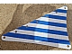 invID: 382191907 P-No: sailbb03  Name: Cloth Sail Triangular 14 x 22 with Blue Thin Stripes Pattern