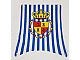 invID: 382232221 P-No: sailbb02  Name: Cloth Sail Main with Blue Stripes and Crown Shield Pattern