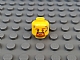 invID: 382238076 P-No: 3626cpb1466  Name: Minifigure, Head Dark Orange Eyebrows, Goatee, and Moustache, Dark Bluish Gray Splotches, Open Mouth Smile with Teeth Pattern - Hollow Stud