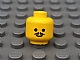 invID: 382429365 P-No: 3626bp03  Name: Minifigure, Head Standard Grin with Pointed Moustache Pattern - Blocked Open Stud