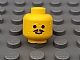 invID: 382430505 P-No: 3626bp03  Name: Minifigure, Head Standard Grin with Pointed Moustache Pattern - Blocked Open Stud