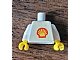 invID: 382434720 P-No: 973pb0036c01  Name: Torso Shell Logo Small Pattern (Trapezoid Sticker) / White Arms / Yellow Hands