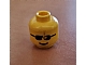 invID: 382983582 P-No: 3626bp04  Name: Minifigure, Head Glasses with Black Sunglasses and Standard Grin Pattern - Blocked Open Stud