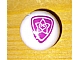 invID: 384057161 P-No: x45pb06  Name: Ball, Sports Soccer with 2 Magenta Outlined Heart and Star Pattern