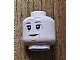 invID: 386200388 P-No: 3626cpb1636  Name: Minifigure, Head Dual Sided Female Dark Bluish Gray Eyebrows, Wrinkles, Smile / Open Mouth Scared Pattern - Hollow Stud