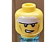 invID: 386272052 P-No: 3626cpb0637  Name: Minifigure, Head Dual Sided White Headband and Cheek Lines, Frown / Determined Pattern (Batman) - Hollow Stud