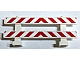 invID: 386718481 P-No: 6079pb02  Name: Fence 1 x 8 x 2 2/3 with Red and White Danger Stripes Pattern (Stickers) - Sets 7631 / 7632 / 7633 / 7685