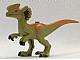 invID: 387126538 P-No: Dilo03  Name: Dinosaur Dilophosaurus Second Version with Flexible Rubber Tail, Dark Red and Medium Nougat Markings