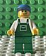 invID: 387406399 M-No: ovr037  Name: Overalls Green with Pocket, Green Legs, Blue Cap with Long Flat Bill, Smirk and Stubble Beard