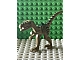 invID: 387425655 P-No: 98166pb01  Name: Dinosaur Coelophysis / Gallimimus with Dark Green Stripes and Yellow Eyes Pattern