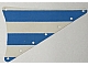 invID: 381495266 P-No: sailbb20  Name: Cloth Sail Triangular 15 x 22 with Blue Thick Stripes Pattern