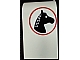 invID: 388480348 P-No: 2571pb05R  Name: Panel 3 x 4 x 6 Curved Top with Horse Head Facing Right Pattern (Sticker) - Set 7635