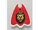 invID: 389647411 P-No: x375pb01  Name: Minifigure Cape Cloth, Round Lobes with Royal Knights Lion Head Pattern