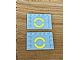 invID: 390406578 P-No: 6180pb070  Name: Tile, Modified 4 x 6 with Studs on Edges with Yellow SW Semicircles Pattern (Sticker) - Set 8098